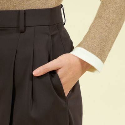 グロッシーツイルタックパンツ（Ｈ５Ｒ０７４４６＿＿）