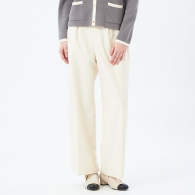 MACKINTOSH PHILOSOPHY (Women)/マッキントッシュ フィロソフィー【LEE11月号掲載/蛯原友里さん着用】WARM TWILL ワイドパンツ(H5R09654__) アイボリー03L パンツ・ズボン【三越伊勢丹/公式】