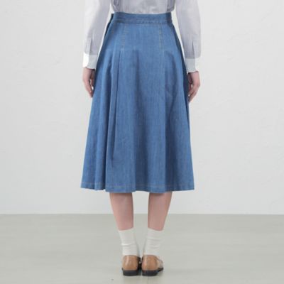 コットンリネンデニムスカート（H5S01302＿＿