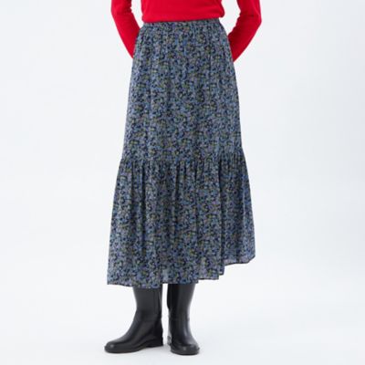 MACKINTOSH PHILOSOPHY (Women)/マッキントッシュ フィロソフィー リトルフラワープリントギャザースカート(H5S09653__) アオ29L ロングスカート【三越伊勢丹/公式】