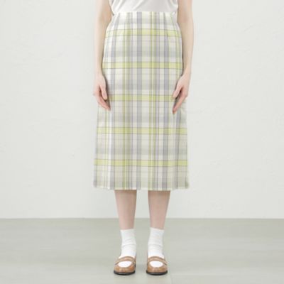 匿名　極美品　マッキントッシュフィロソフィー　チェック　スカート　フレア　38 ランダムタックフレアチェックスカート(スカート)｜MACKINTOSH