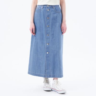 ＜MACKINTOSH PHILOSOPHY (Women)＞コットンリネンデニムロングスカート（Ｈ５Ｓ１２５０３＿＿）