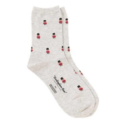 【ＷＥＢ＆一部店舗限定】バッキンガムベア　総柄ソックス（Ｈ５Ｘ１０５９１＿＿）