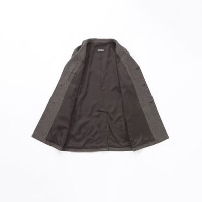 新色登場】ウールカシミヤウーステッドスタンドカラーコート
