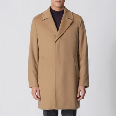 送料無料】【HOUSTON】カシミヤ混ビーバーシングルアルスター