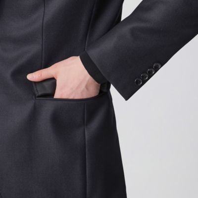 【店舗限定】ウールホップサックネイビージャケット（Ｊ１Ｄ１０１０９Ｌ＿）