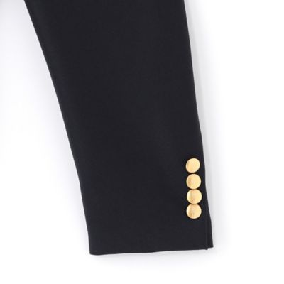 【ＱＵＩＮＴＥＳＳＥＮＴＩＡＬ】クラシックホップサックダブルブレストネイビーブレザー（Ｊ１Ｄ２１０１９Ｌ＿）