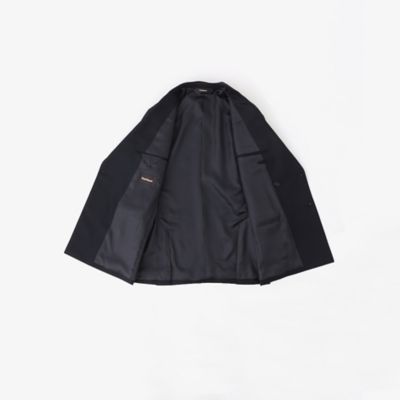 【ＱＵＩＮＴＥＳＳＥＮＴＩＡＬ】クラシックホップサックダブルブレストネイビーブレザー（Ｊ１Ｄ２１０１９Ｌ＿）