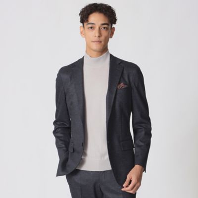 Paul Stuart (Men)/ポール・スチュアート【Nikkei magazine掲載】【STUART'S TRAVELER】バーリーコーンミルドジャージージャケット(J1D72625__) アオ28G コート・ジャケット【三越伊勢丹/公式】