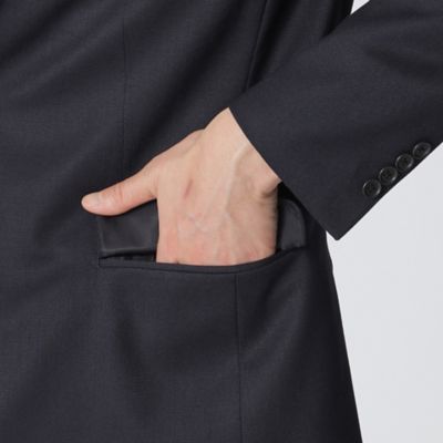 【ＥＡＳＴＧＡＴＥ　ＭＯＤＥＬ】ネイビーシングルブレストジャケット（Ｊ１Ｄ９６３８２＿＿）