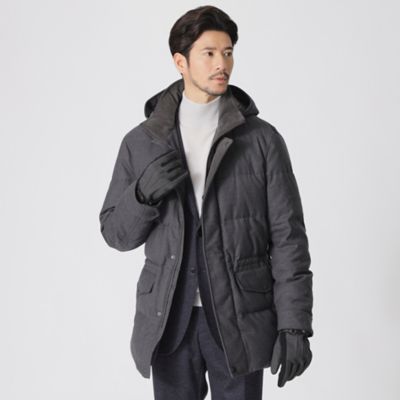 ＜Paul Stuart (Men)＞ウールミックスサキソニーシェルダウンブルゾン（Ｊ１Ｆ５４２４８＿＿）