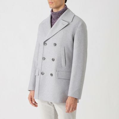 送料無料】カシミヤブレンドビーバーPコート（J1F63635＿＿