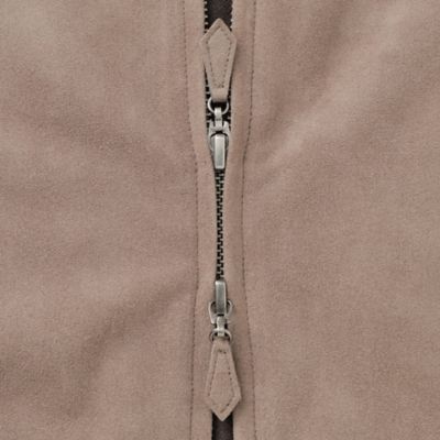 コットンニット×ウルトラスエードコンビブルゾン（Ｊ１Ｆ７１１２２＿＿）
