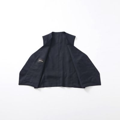 「ＱＵＩＮＴＥＳＳＥＮＴＩＡＬ」オリジナルトップツイルウールベスト／ジレ（Ｊ１Ｇ０１０１５＿＿）