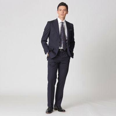 BAKER MODEL】フェードストライプ柄スーツ