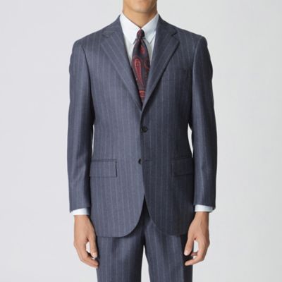「ＢＡＫＥＲ　ＭＯＤＥＬ」　カレッジフラノ　ストライプ柄スーツ（Ｊ１Ｈ２３４５５Ｌ＿）