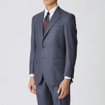 「ＢＡＫＥＲ　ＭＯＤＥＬ」　カレッジフラノ　ストライプ柄スーツ（Ｊ１Ｈ２３４５５Ｌ＿）