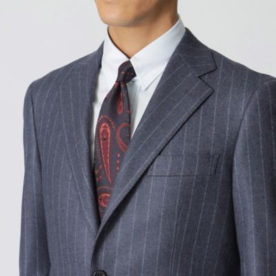 「ＢＡＫＥＲ　ＭＯＤＥＬ」　カレッジフラノ　ストライプ柄スーツ（Ｊ１Ｈ２３４５５Ｌ＿）
