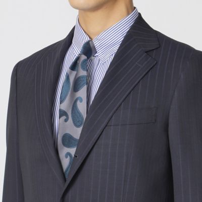 【Ｎｉｋｋｅｉ　ｍａｇａｚｉｎｅ掲載】【ＢＡＫＥＲ　ＭＯＤＥＬ】シャドウフェイドストライプ柄スーツ（Ｊ１Ｈ２３５１３Ｌ＿）