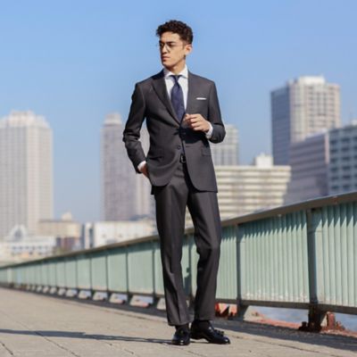 ＜Paul Stuart (Men)＞【ＮＩＫＫＥＩ　ＭＡＧＡＺＩＮＥ掲載】【ＥＡＳＴＧＡＴＥ　ＭＯＤＥＬ】ＱＵＩＮＴＥＳＳＥＮＴＩＡＬ　ＯＲＩＧＩＮＡＬ　ＴＯＰ　ＴＷＩＬＬスー