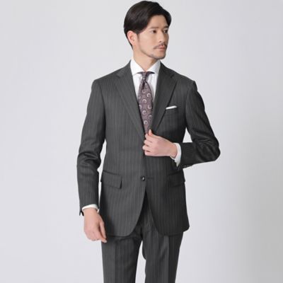 在庫有】 三越伊勢丹 ISETAN MEN'S セットアップ スーツ ストライプ ...