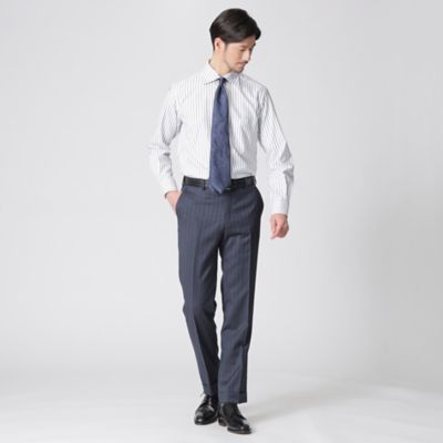 三越伊勢丹 ISETAN MEN'S セットアップ スーツ ストライプ ウール