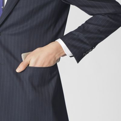 サルヴァトーレフェラガモ スーツ ストライプ SUPER150's XXXL相当