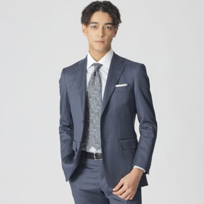 【SALE】Paul Stuart (Men)/ポール・スチュアート【Nikkei magazine掲載】【EASTGATE MODEL】スチュアーツブルーストライプスーツ(J1H30501L_) アオ 【三越伊勢丹/公式】