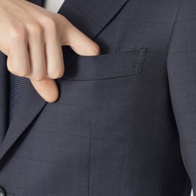 【Ｎｉｋｋｅｉ　ｍａｇａｚｉｎｅ掲載】【ＥＡＳＴＧＡＴＥ　ＭＯＤＥＬ】ピンヘッドウィンドウペンスーツ（Ｊ１Ｈ３０５１０Ｌ＿）
