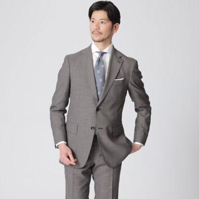 ＜Paul Stuart (Men)＞【ＧＬＯＢＡＬ×ＥＡＳＴＧＡＴＥ　ＭＯＤＥＬ】ウールブレンドミニバーズアイスーツ／セットアップ（Ｊ１Ｈ９６１６４Ｌ＿）