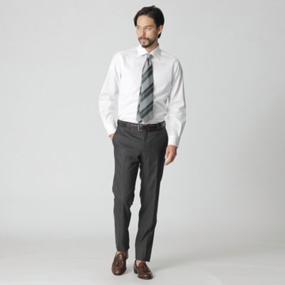 【Ｎｉｋｋｅｉ　ｍａｇａｚｉｎｅ掲載】シャドウパケセミワイドカラードレスシャツ（Ｊ１Ｌ０６３６１＿＿）