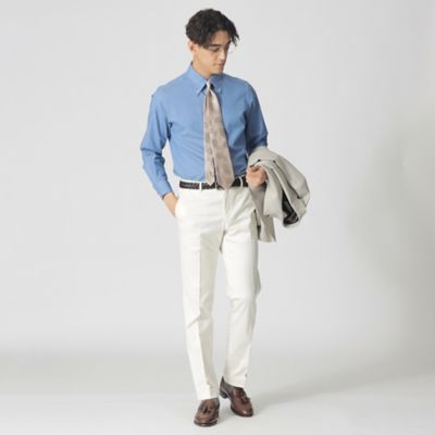 シャンブレーデニム調ドレスシャツ（反応染）（Ｊ１Ｌ１５５３０＿＿）