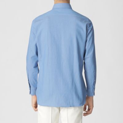 シャンブレーデニム調ドレスシャツ（反応染）（Ｊ１Ｌ１５５３０＿＿）