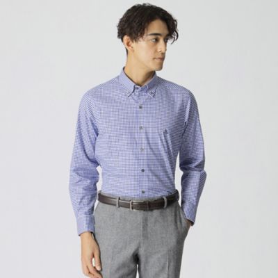 ブラッシュドギンガムチェック柄シャツ（Ｊ１Ｍ０２４１８＿＿）