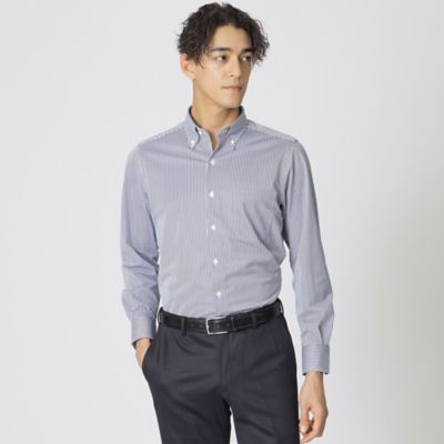 【Ｎｉｋｋｅｉ　ｍａｇａｚｉｎｅ掲載】「Ｓｔｕａｒｔ’ｓ　Ｔｒａｖｅｌｅｒ」　ストライププリント　ストレッチシャツ（Ｊ１Ｍ０２５３１＿＿）