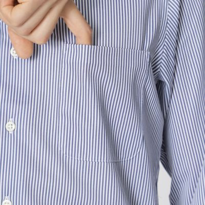 【Ｎｉｋｋｅｉ　ｍａｇａｚｉｎｅ掲載】「Ｓｔｕａｒｔ’ｓ　Ｔｒａｖｅｌｅｒ」　ストライププリント　ストレッチシャツ（Ｊ１Ｍ０２５３１＿＿）