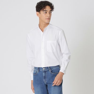 ＜Paul Stuart (Men)＞ハケメバンドカラーシャツ（Ｊ１Ｍ２６６３２＿＿）