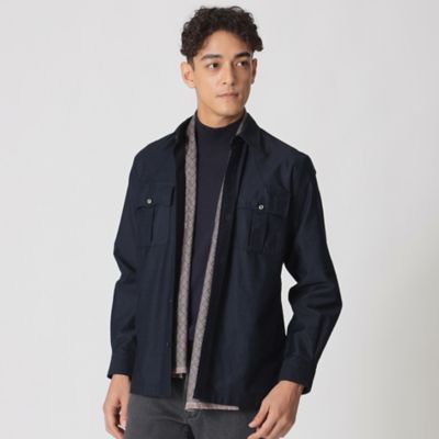 松*一様 D/him サファリシャツジャケット ミリタリー BEAMS F（ビームスF）【別注】WOOLRICH / サファリ シャツ