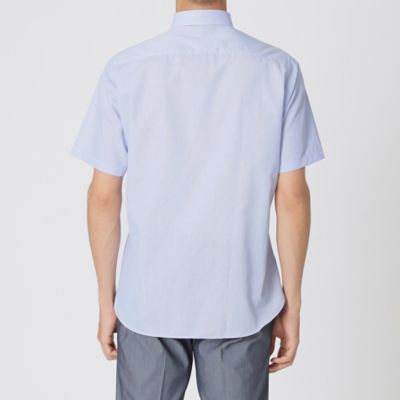 【形態安定／高通気／クールビズ】シャンブレーメッシュ半袖ボタンダウンシャツ（Ｊ１Ｍ３２５４０＿＿）