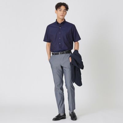 【高通気／クールビズ】シャンブレーメッシュ半袖シャツ（Ｊ１Ｍ３２５５０＿＿）