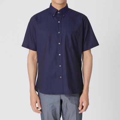 【高通気／クールビズ】シャンブレーメッシュ半袖シャツ（Ｊ１Ｍ３２５５０＿＿）