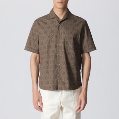 バティック柄プリント 半袖シャツ（J1M45573＿＿） | Paul