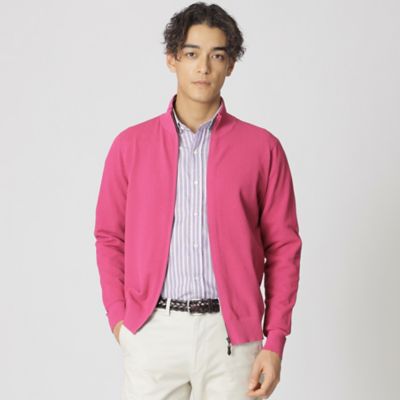 ＜Paul Stuart (Men)＞「Ｃｏｔｔｏｎ　Ｂｒｉｄ」鹿の子フルジップセーター（Ｊ１Ｎ０１５５０＿＿）