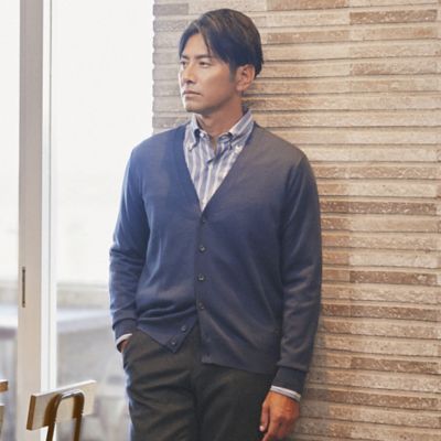 ＜Paul Stuart (Men)＞【Ｗａｓｈａｂｌｅ】ハイゲージＶカーディガン（Ｊ１Ｎ０４００１＿＿）