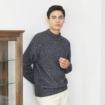 ＜Paul Stuart (Men)＞アルパカウールミックスコットンメランジモックネックセーター（Ｊ１Ｎ１４２２７＿＿）