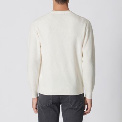 ダイヤ柄クルーネックセーター（J1N21619＿＿） | Paul Stuart