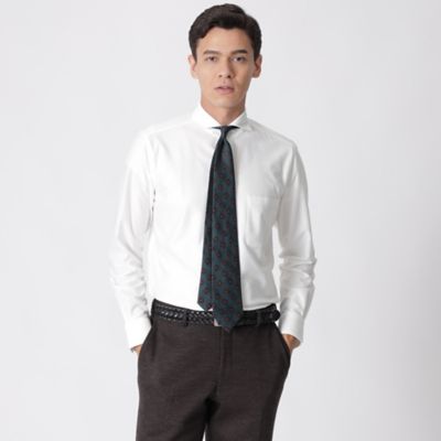 ＜Paul Stuart (Men)＞コットンミックスへリンボンジャカードカットソーシャツ／カッタウェイカラー（Ｊ１Ｐ１３２４２＿＿）
