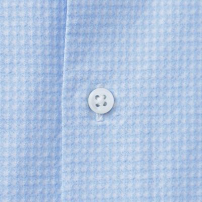 ホリゾンタルカラーコットンニットミニチェックサッカーシャツ／サマーシャツ（クールビズ／ビジネスカジュアル対応）（Ｊ１Ｐ４３１３６＿＿）
