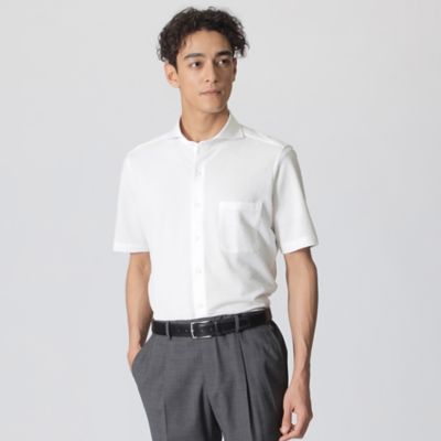 Paul Stuart (Men)/ポール・スチュアート ニットサッカーシャツ（半袖）（Ｊ１Ｐ４３５３５＿＿）