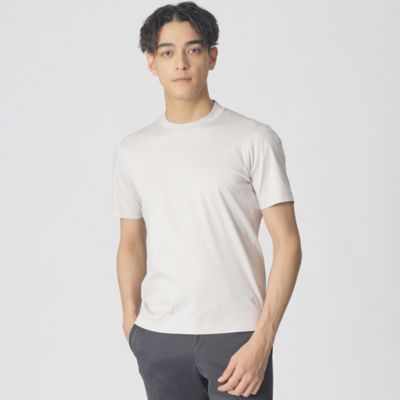 Paul Stuart (Men)/ポール・スチュアート【Nikkei magazine掲載】「Dress Tee Shirts」コットンスムースショートスリーブドレスTシャツ/半袖カットソー(J アイボリー03G トップス【三越伊勢丹/公式】